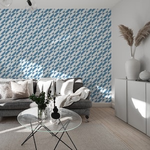 Diagonal Tiles - Blue