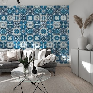 Portuguese Azulejo Tile Blue White