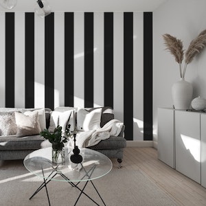 Black and White stripes wallpaper