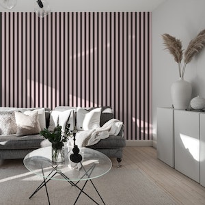 Pink and Black Stripes wallpaper 4