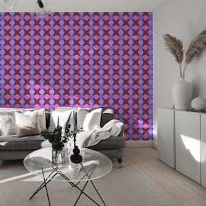 Happy retro Tiles dark Pink, purple, fuchsia