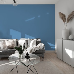 Blue de Paris solid color wallpaper