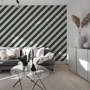 Textured diagonal stripe black off-white