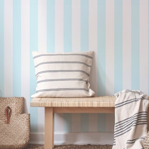Fresh Striped Lines Pastel Blue