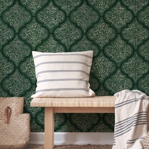 Ornamental Moroccan Tile - Deep Green