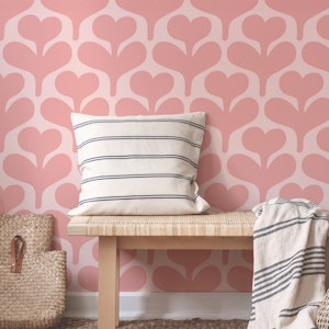 Gentle Pink Heart Shaped Flowers
