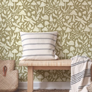 Forest Life in Olive Green