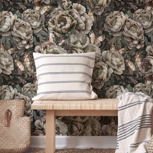 Vintage Butterfly And Blossoms Harmony