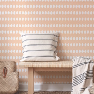 Dotty Oval Stripes Beige Peach
