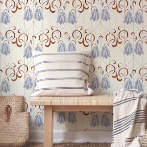 Art deco Checkered lily warm earthy tones