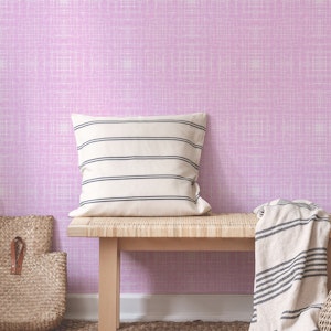 Lilac Linen Texture Grid