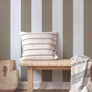 Cabincore Brownish Gray Stripes - Wide