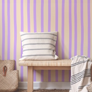 Soft Lavender Stripes