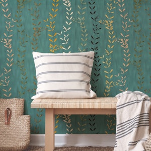 Colorful climbing plants teal