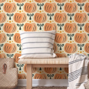 Retro Tulip Elegance in Peach - S