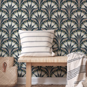 Art Nouveau Floral Touch in Beige - S