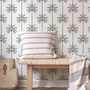 Boho Palm Trees Turquoise Multi Color