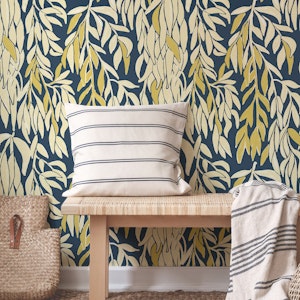 Willow in Mustard and Navy Blue