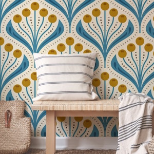 Vintage Berry Delight in Blue Gold - L