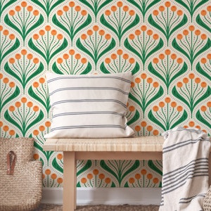 Vintage Berry Delight in Green Orange - S