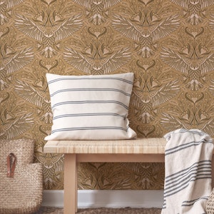 owl gold brown - dark academia
