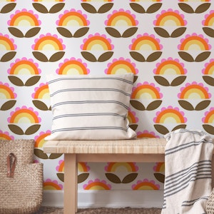 Rainbow Floral Pattern