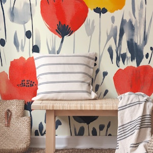 Bold Watercolor Floral Pattern