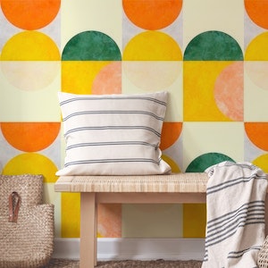 colorful checkers mid century modern 2