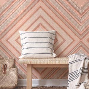 Retro lounge diamond peach