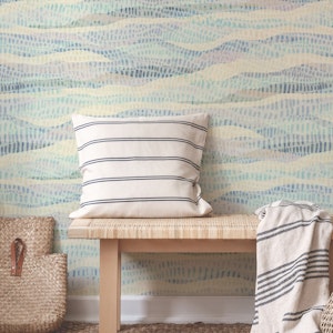 Textured and tonal - sea blue - large