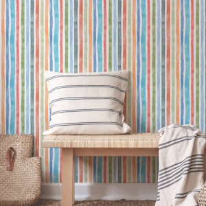 Watercolor Fine Stripes - Multicolored