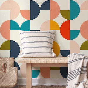 semicircles concept summer pattern vivid 1