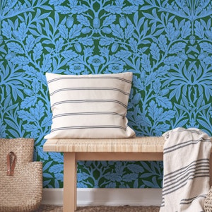 Victorian Acorn pattern 21 Blue and Green