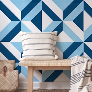 Blue geometric pattern 2