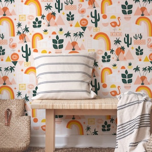 Palm Springs Mid Century Desert Cityscape