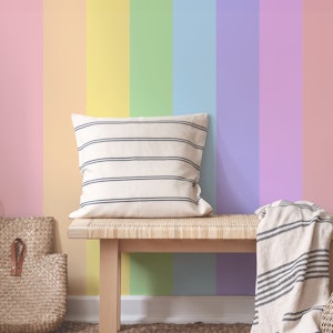 Pastel Rainbow Stripes Wallpaper 3