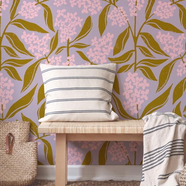 Osmanthus Flower in Pink and Mustard
