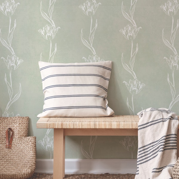 Tulipmania Stripes - Sage Green