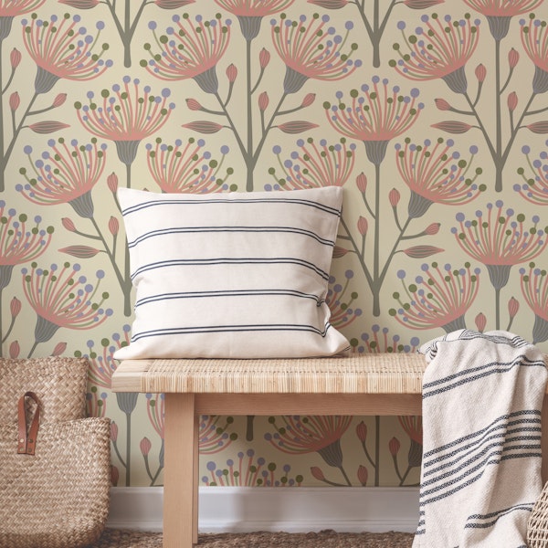 EUCALYPTUS Floral Botanical - Warm Neutrals