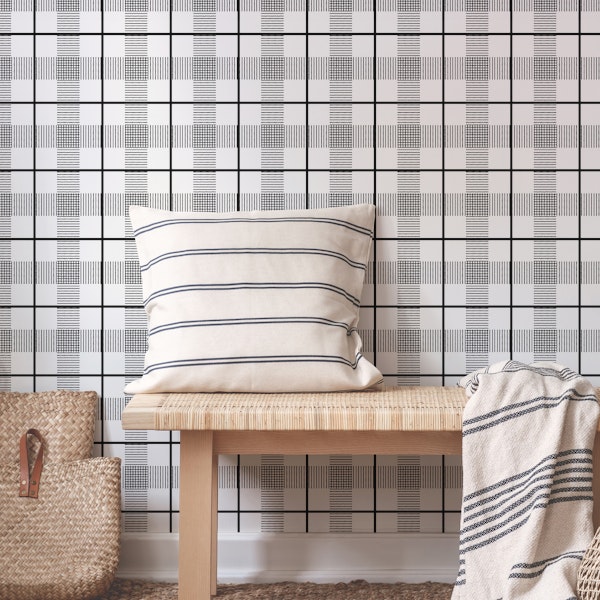 Modern Tartan White