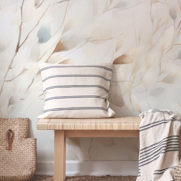 Watercolor Big Branch Elegant Canvas