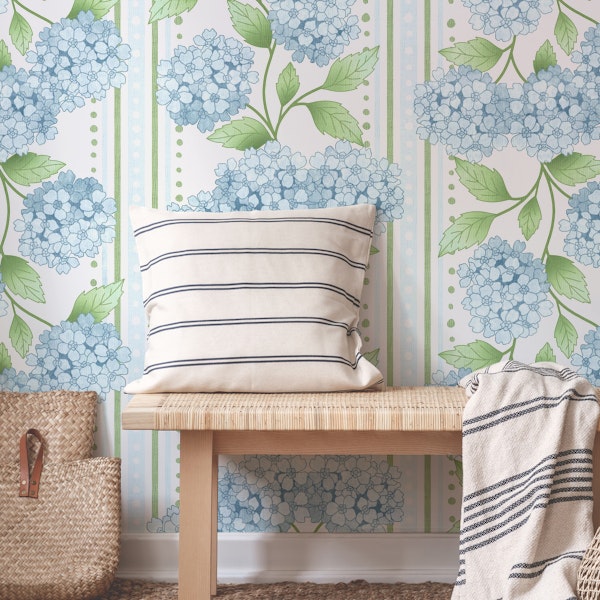 Powder Blue Hydrangea Floral