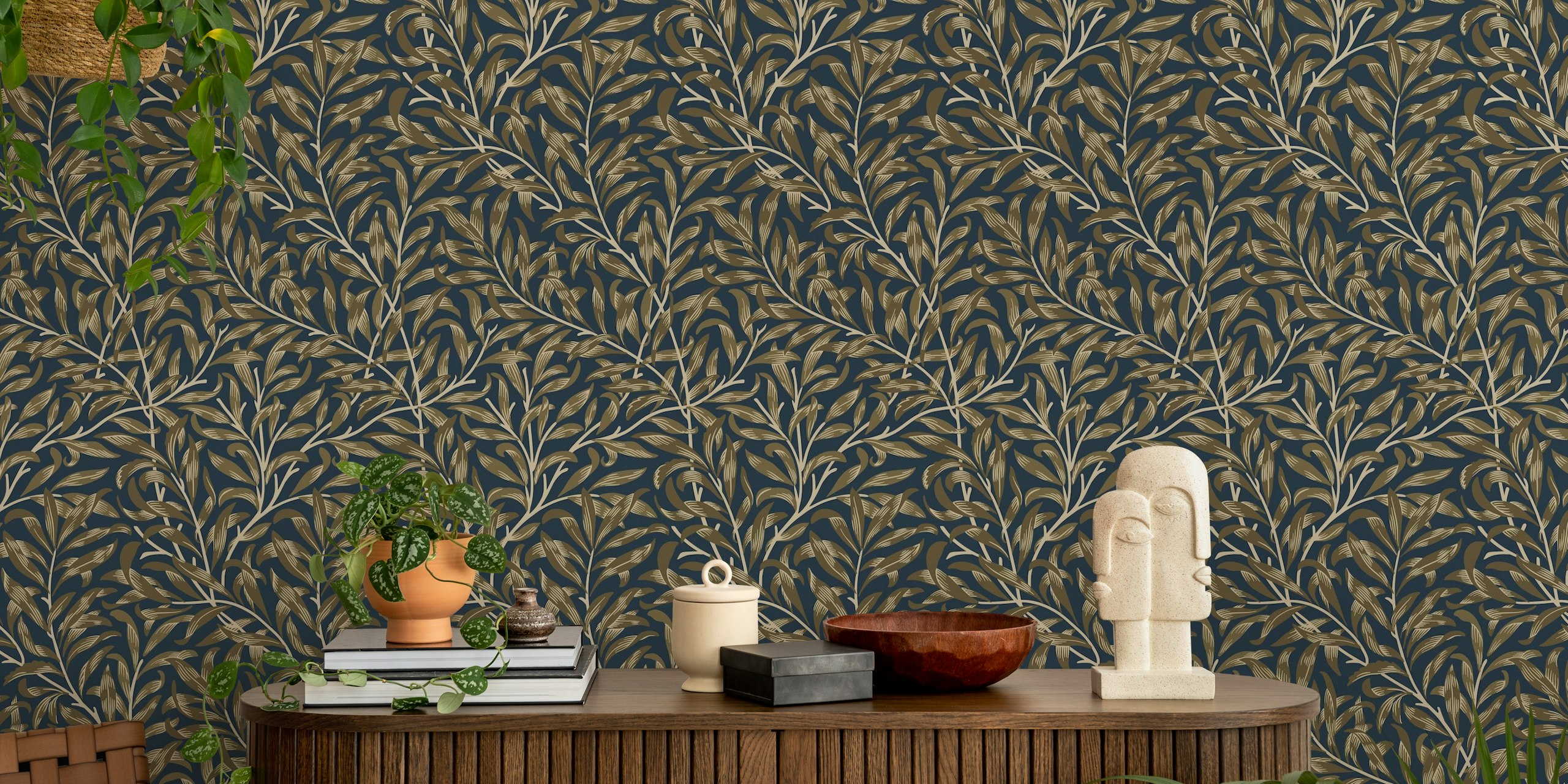 Willow Bough By William Morris - Dark Blue ταπετσαρία