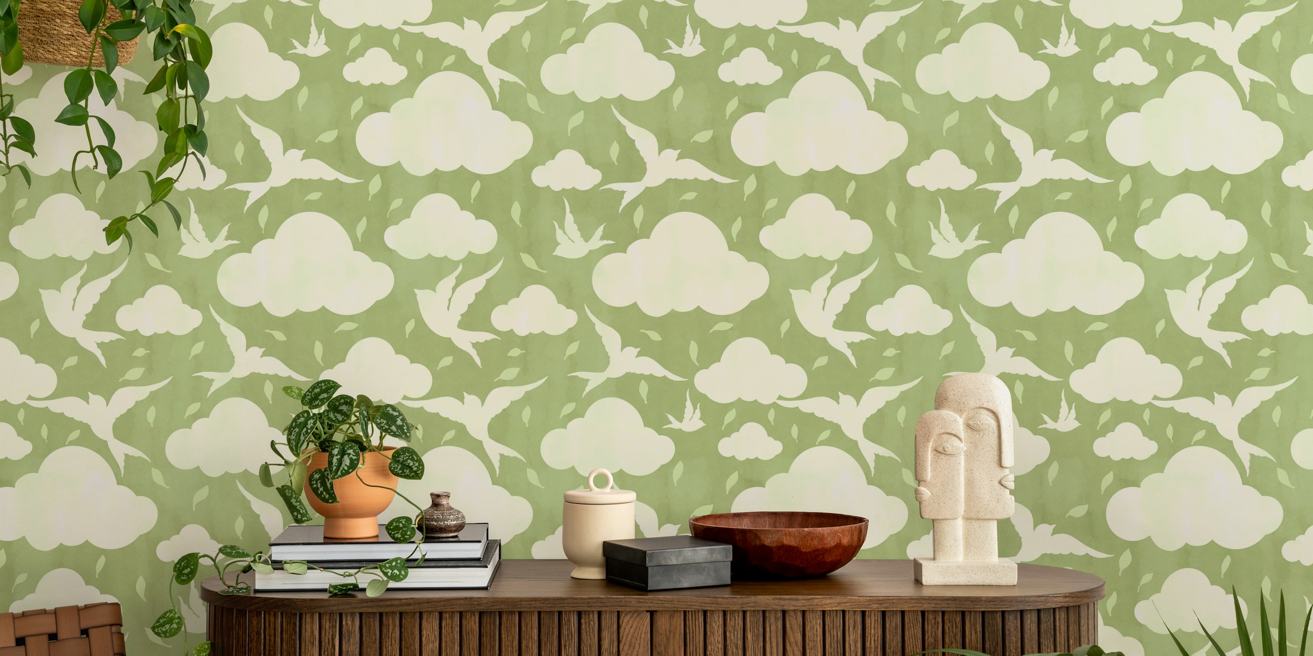 Serenity Skies Decor tapeta u sobi