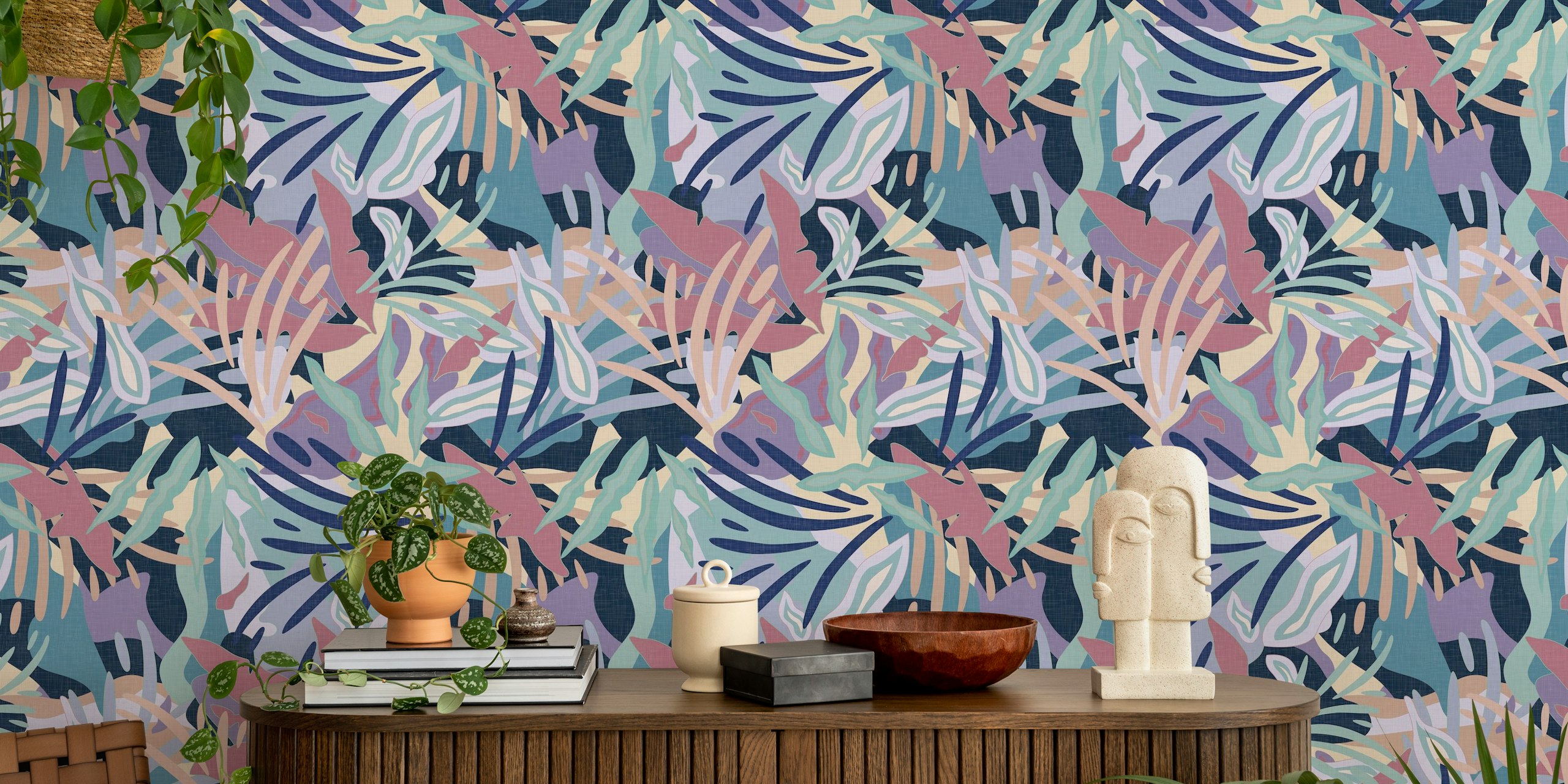 Exotic Tropical Jungle tapet i et rum