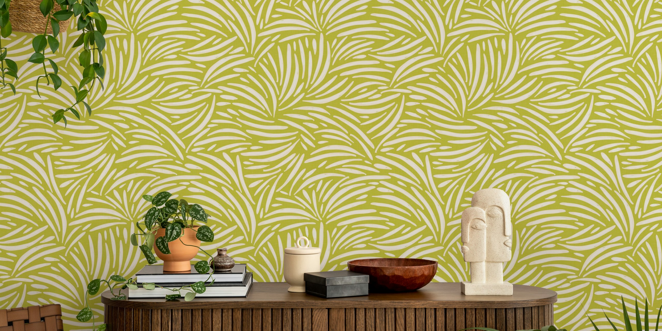 Boho Nature tribal decor tapet i rommet