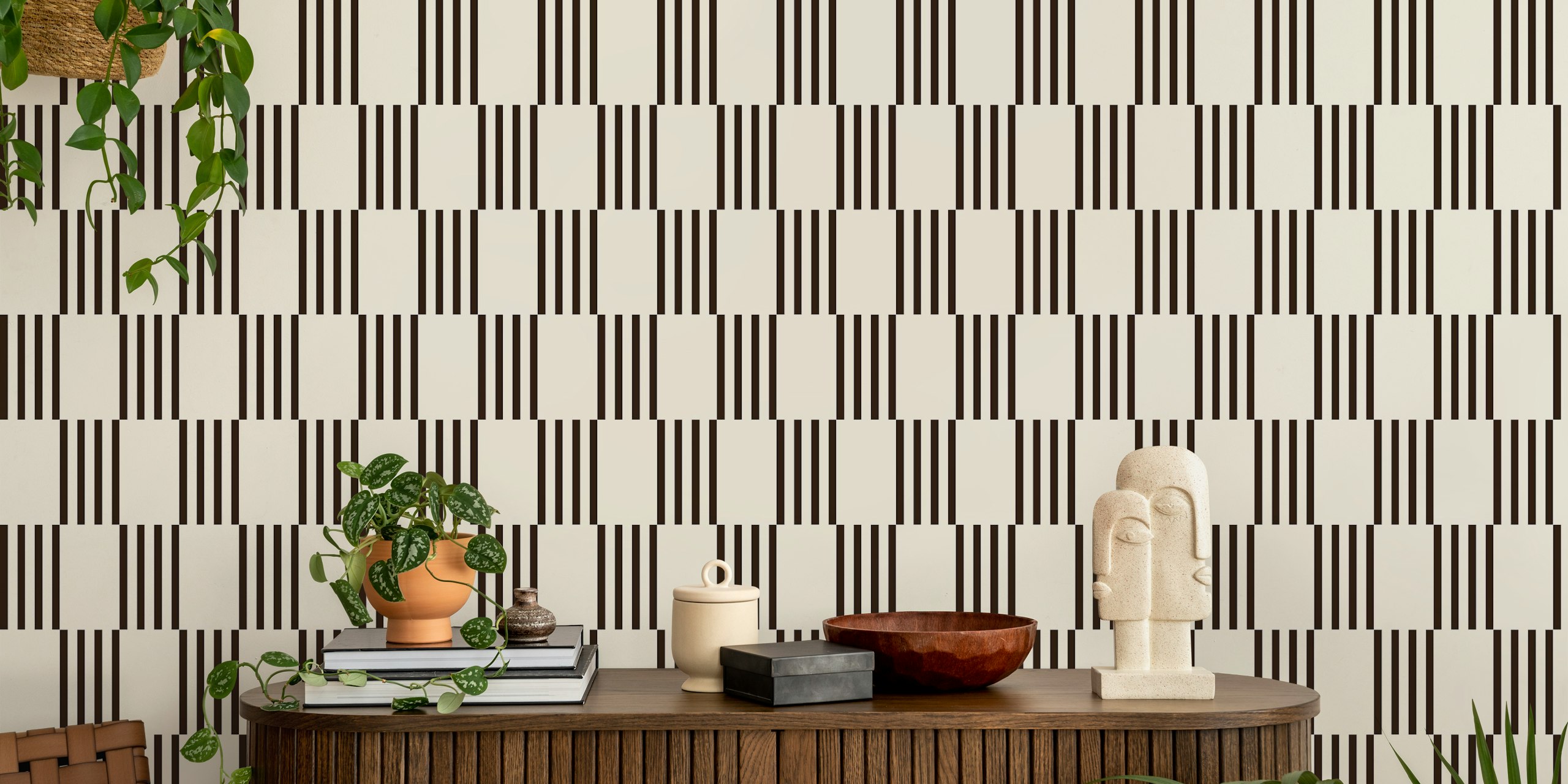 Artisan Minimalist Stripes tapet i ett rum