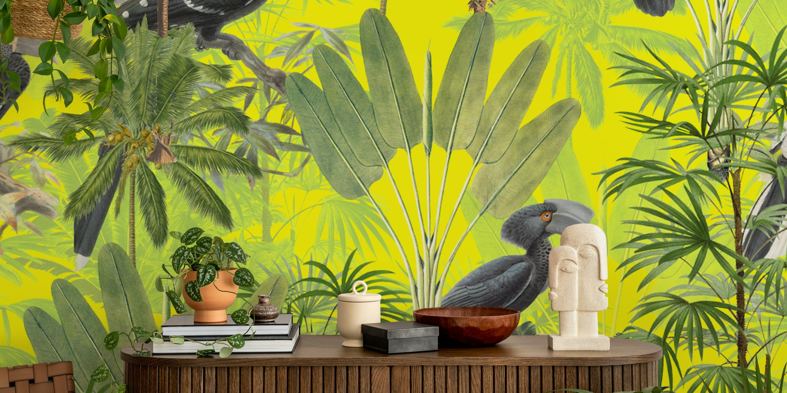 Palm 01 Tapete mit tropischem Design