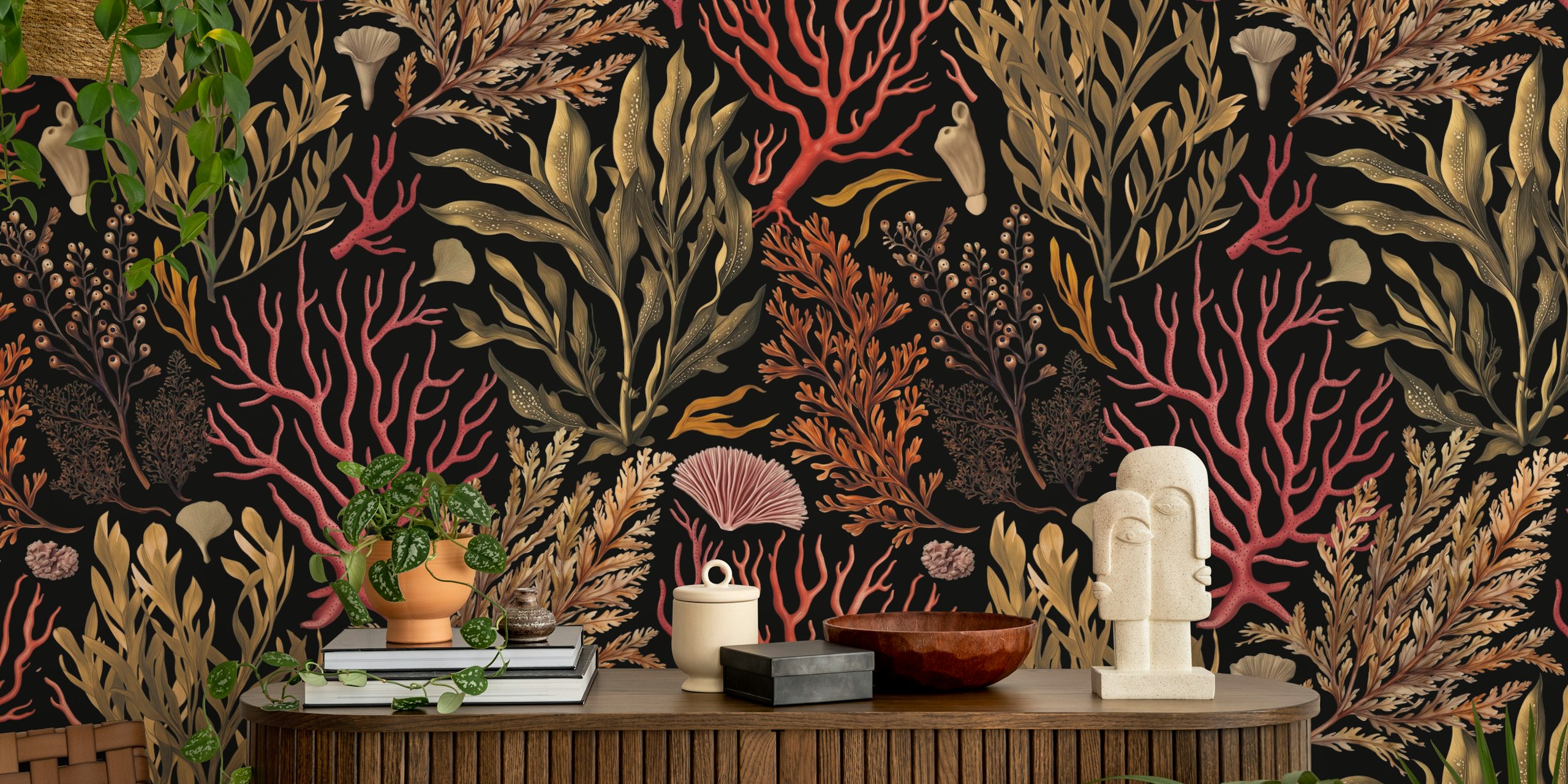 Mystical Ocean Underwater Seaweed Garden wallpaper