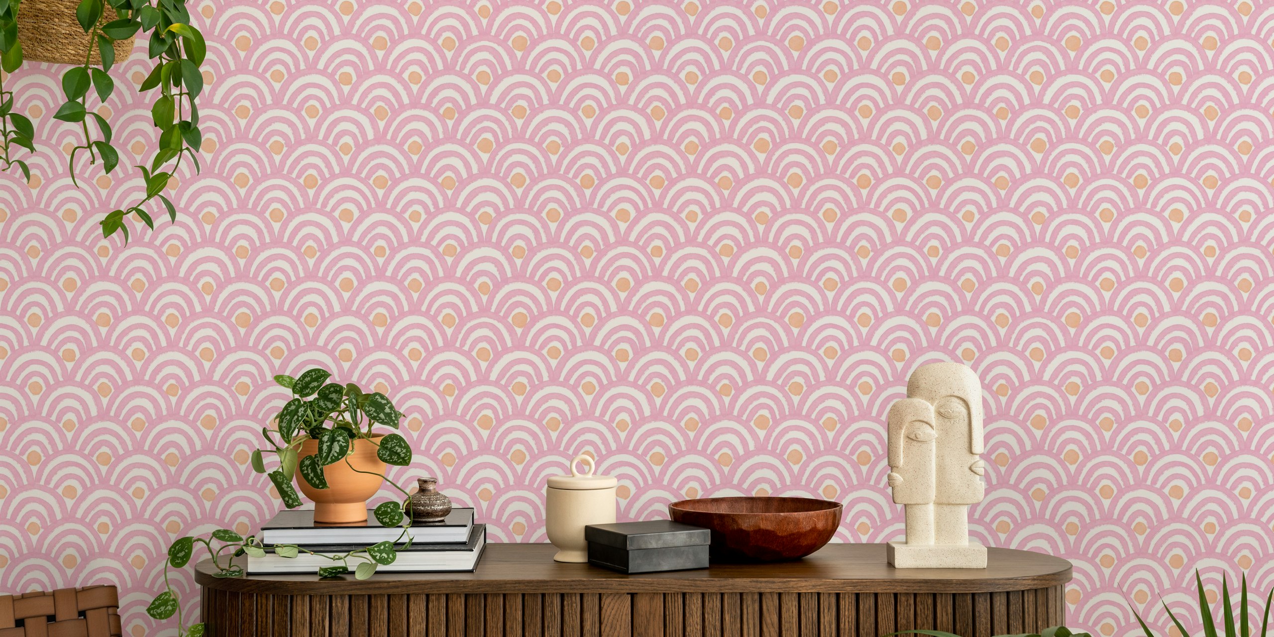 Candy Sweets Rainbow Fans wallpaper in room